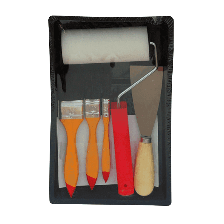 Set di strumenti di decorazione economici Kit di strumenti di pittura fai-da-te Pennello a rullo di vernice in nylon